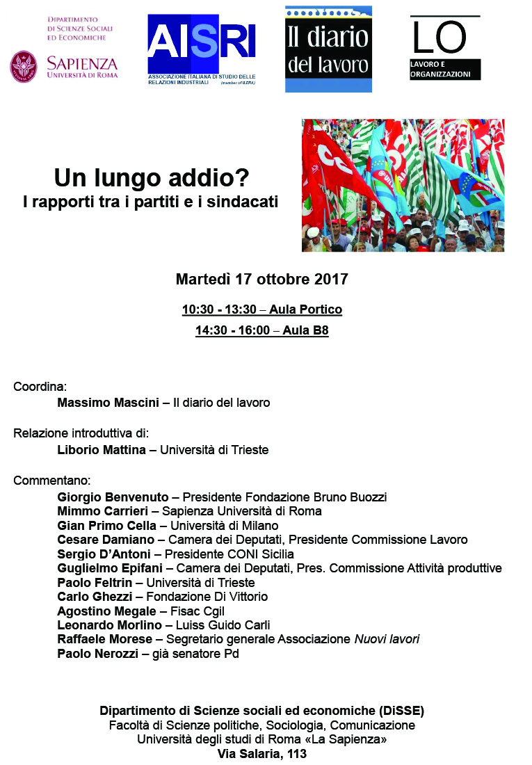 17 ottobre 2017: Universit degli studi di Roma 